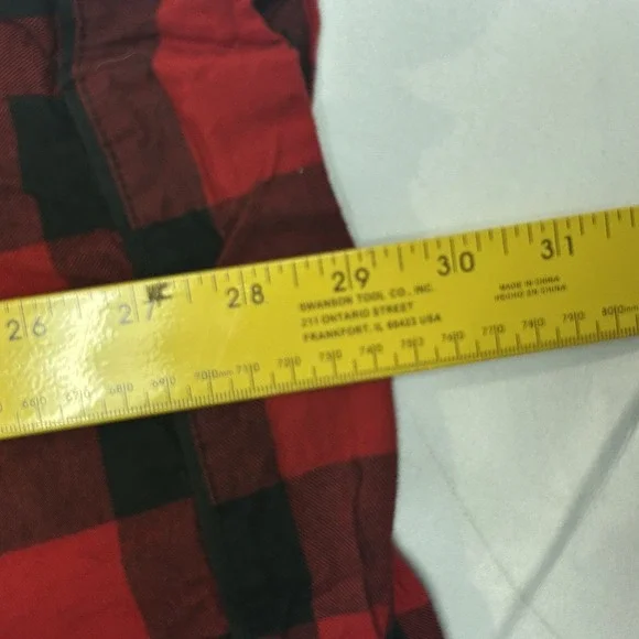 Target Wondershop men's Christmas red buffalo plaid pajamas pjs set size medium - Picture 9 of 10